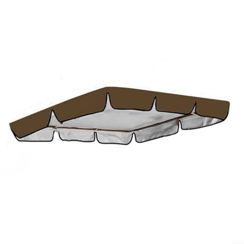Ersatzbezug für Gartenschaukel für 2–3-Sitzer, wasserdicht, Polyester, für Gartenstühle mit 2–3 Sitzern, mehrere Größen, schwarzer Kaffee (8) von Fauhapyway