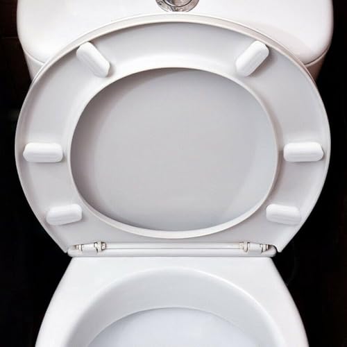 Ersatzpuffer für WC-Sitz, Badezimmer-Hardware für verbesserte Stabilität und Anti-Rutsch-Effekt, 4 Stück Ersatzpuffer für WC-Sitz, Badezimmer-Hardware für verbesserte Stabilität und Anti-Rutsch-Effekt, 4 Stück von Fauhapyway