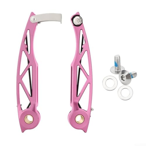 Faltbare Fahrrad-Bremssättel, leichte Aluminiumlegierung, verstellbarer Rückprall für Dahon P8 und Fnhon (Rosa) von Fauhapyway