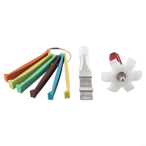 Fauhapyway 3-teiliges Flossenkamm-Reinigungswerkzeug-Set mit Edelstahl-Kunststoffbürsten für Klimaanlagen-Verdampfer und Kondensatorspulenwartung Fauhapyway 3-teiliges Flossenkamm-Reinigungswerkzeug-Set mit Edelstahl-Kunststoffbürsten für Klimaanlagen-Verdampfer und Kondensatorspulenwartung von Fauhapyway