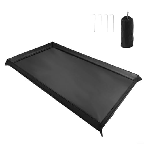Fauhapyway 4 Zelt-Fußabdrücke Outdoor Bodenmatte 210D Oxford Tuch Wasserdichte Bodenplane Camping mit Aufbewahrungstasche Heringe Mehrere Größen (200 x 180 cm) von Fauhapyway