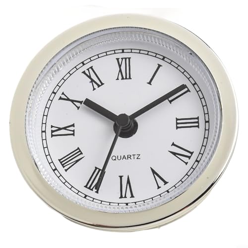 Fauhapyway 60 mm Quarz-Uhrwerk-Einsatz, Ersatzteile mit goldenen arabischen Zahlen, weißes Zifferblatt, DIY-Uhrmachungsset für Uhren-Reparatur Fauhapyway 60 mm Quarz-Uhrwerk-Einsatz, Ersatzteile mit goldenen arabischen Zahlen, weißes Zifferblatt, DIY-Uhrmachungsset für Uhren-Reparatur von Fauhapyway