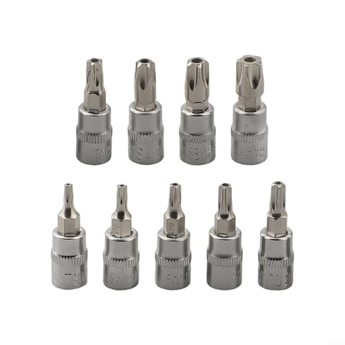 Fauhapyway 9-teiliges 5-Punkt-Stern-Schraubendreher-Bit, 1/4-Zoll-Antrieb, Pentalobe für Bit-Stecknuss TS10-TS50 Sicherheits-Bit-Set, Werkzeuge Fauhapyway 9-teiliges 5-Punkt-Stern-Schraubendreher-Bit, 1/4-Zoll-Antrieb, Pentalobe für Bit-Stecknuss TS10-TS50 Sicherheits-Bit-Set, Werkzeuge von Fauhapyway