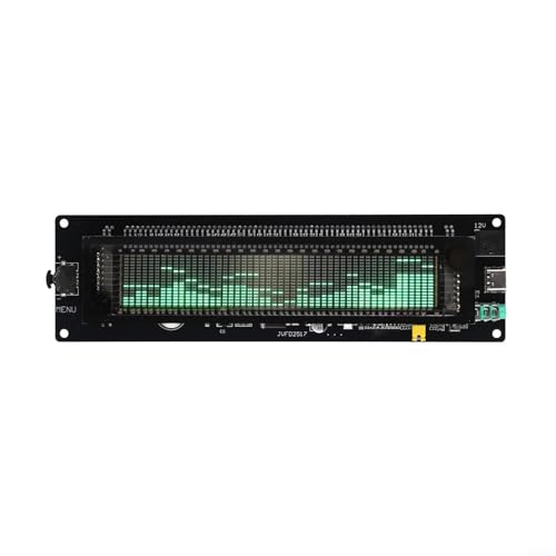 Fauhapyway AK2515 Audio Spectrum VFD Display Analyzer mit Schallpegelmessgerät Digital Musik Spektrum Meter AUX MIC Eingang Uhr Display Fauhapyway AK2515 Audio Spectrum VFD Display Analyzer mit Schallpegelmessgerät Digital Musik Spektrum Meter AUX MIC Eingang Uhr Display von Fauhapyway