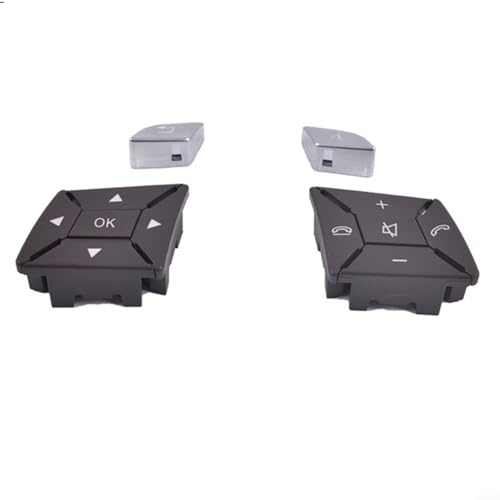 Fauhapyway Auto Lenkradknopf für Mercedes für Benz Multifunktionssteuerschalter W204 E-Klasse W207 GLK A-Klasse W176 B-Klasse CLA W218 GLA W156 (Braun) von Fauhapyway