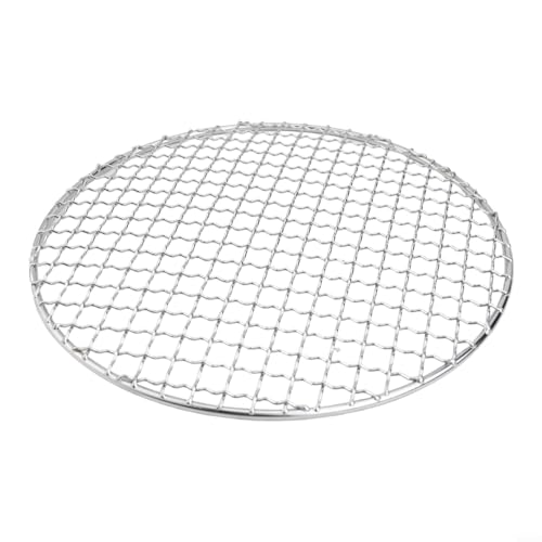 Fauhapyway BBQ Grill Rack, Round Grilling Mesh Net Kitchen Cooling Rack Multi-Purpose BBQ Tool Indoor Outdoor Use(200MM) von Fauhapyway