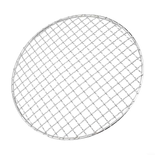 Fauhapyway BBQ Grill Rack, Round Grilling Mesh Net Kitchen Cooling Rack Multi-Purpose BBQ Tool Indoor Outdoor Use (280MM) von Fauhapyway