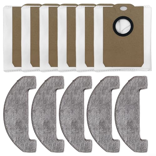 Fauhapyway BPMIO Ersatzteil-Set, 5 Mikrofaser-Pads, 6 Staubbeutel, Set, kompatibel mit B15 Plus Roboter-Staubsauger Fauhapyway BPMIO Ersatzteil-Set, 5 Mikrofaser-Pads, 6 Staubbeutel, Set, kompatibel mit B15 Plus Roboter-Staubsauger von Fauhapyway