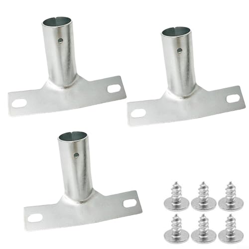 Fauhapyway Besenhalter Wand Metallgriff Halter für effiziente Reinigungswerkzeuge mit Schrauben Verbindungszubehör Besenhalter Wand (3 Stück) von Fauhapyway