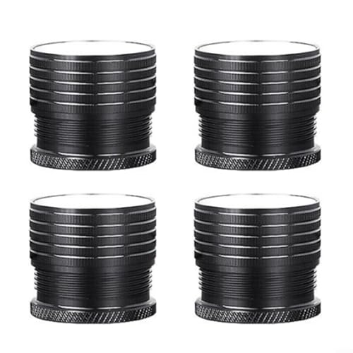 Fauhapyway Betterhöhungen, Möbelbeine, Erhöhung der Basis, Anti-Vibration, Höhenschoner, Unterstützung für Tische, Schränke, 23–37 mm, Schwarz, 4 Stück (schwarz) von Fauhapyway