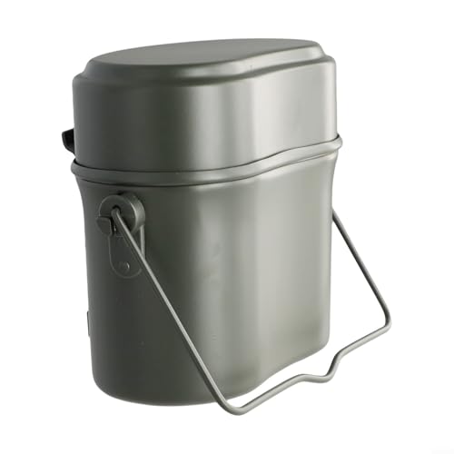 Fauhapyway Camping-Kochgeschirr-Set aus Aluminium, tragbar, Wandern-Set, Outdoor-Kochausrüstung mit hitzebeständigem Griff von Fauhapyway