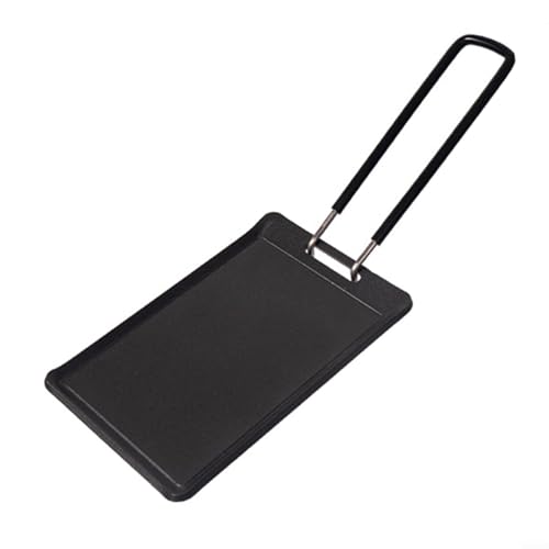 Fauhapyway Camping Quadratische Eisenbratpfanne Tragbare BBQ Grillplatte für Wandern Picknick Hinterhof Grill Kochtopf Kochgeschirr von Fauhapyway