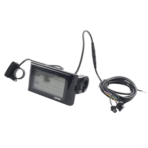 Fauhapyway Display Meter Control Panel SW900 LCD für Elektrofahrrad Roller 24V 36V 48V 60V 72V E-Bike Komponente mit 180cm Kabel Fauhapyway Display Meter Control Panel SW900 LCD für Elektrofahrrad Roller 24V 36V 48V 60V 72V E-Bike Komponente mit 180cm Kabel von Fauhapyway