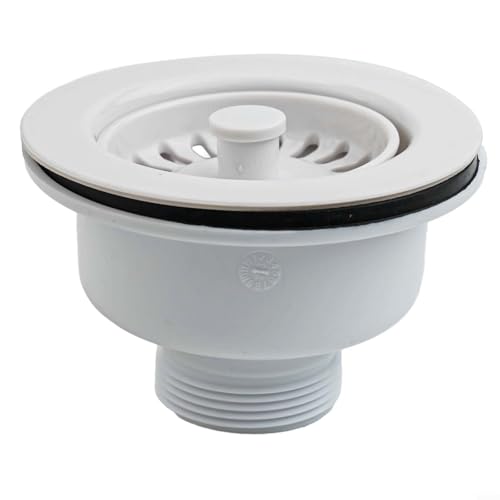 Fauhapyway Edelstahl Küchenspüle Siebkorb mit PP-Flansch 114mm Durchmesser Ablauffilter für 83-90mm Öffnung Fauhapyway Edelstahl Küchenspüle Siebkorb mit PP-Flansch 114mm Durchmesser Ablauffilter für 83-90mm Öffnung von Fauhapyway