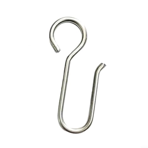 Fauhapyway Edelstahl-Vorhanghaken-Set Of100 Metall zum Aufhängen für Vorhänge oder Duschen, kommerzielle Nutzung zu Hause (S22) von Fauhapyway
