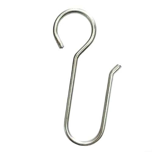 Fauhapyway Edelstahl-Vorhanghaken-Set Of100 Metall zum Aufhängen für Vorhänge oder Duschen, kommerzielle Nutzung zu Hause (S23) von Fauhapyway