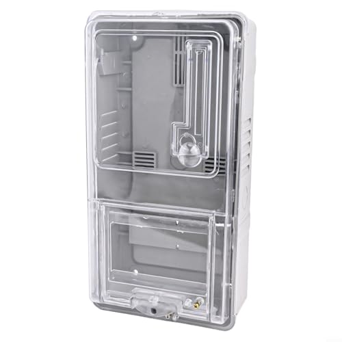 Fauhapyway Einphasige Stromzählerbox 6-Wege-Schaltung transparenter PC-Kunststoff-Verteiler mit IP20-Schutz für Haus Wohnung (A) von Fauhapyway