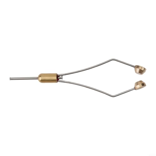 Fauhapyway Fliegenbinden Spulenhalter Edelstahl Messing Fadenspender Werkzeug zum Angeln Material machen glatt für Oberflächendesign von Fauhapyway