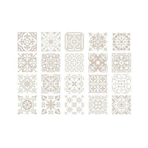 Fauhapyway Fliesenaufkleber, wasserdicht, selbstklebend, PVC-Aufkleber, abnehmbar, kratzfest, 30 cm x 30 cm, 20 Stück Fauhapyway Fliesenaufkleber, wasserdicht, selbstklebend, PVC-Aufkleber, abnehmbar, kratzfest, 30 cm x 30 cm, 20 Stück von Fauhapyway