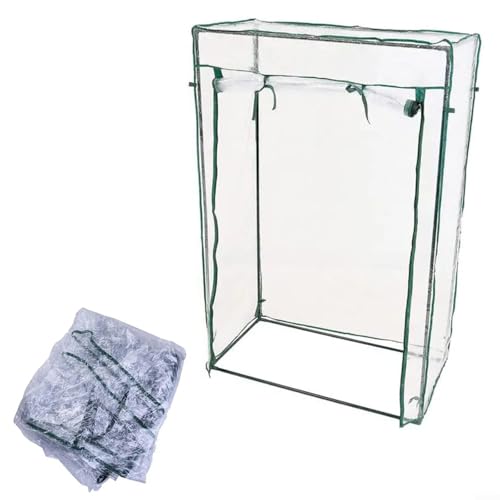 Fauhapyway Gartenzelt Abdeckung PVC Gewächshaus Frühbeet Tomaten Pflanzenschutz Unterstand UV-beständig Wasserdicht Isolierung für Gemüse Obst Blumen 100x50x150cm von Fauhapyway