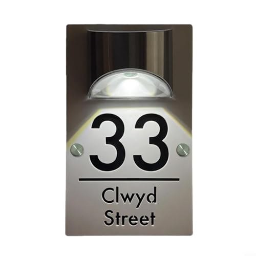 Fauhapyway Geschnitzte hohle Lampe Solarleuchte Zubehör Acryl Metall graviert hohl Türschild Weg Terrasse Auffahrt Beleuchtung 25 x 15 cm (3) von Fauhapyway