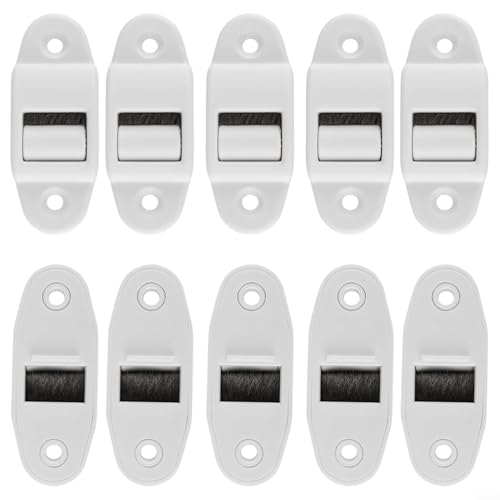 Fauhapyway Gurtführungsrolle ABS Rollladenschiene mit Bürstengelenk 40 mm Lochabstand 60 x 23 mm 10 für reibungslosen und leisen Jalousienbetrieb von Fauhapyway
