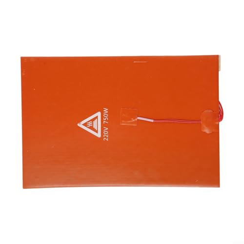 Fauhapyway Heizkissen aus Silikongummi mit Rückseite für 3D-Drucker, 20 x 30 cm, 220 V, 750 W von Fauhapyway
