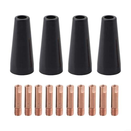 Fauhapyway MIG Schweißdüsenspitzen-Set mit Kontaktspitzen, Taschenlampe, Kupferflusskern, gasloses Düsen-Set, kompatibel mit 14AK MB14 15AK MB15 Fauhapyway MIG Schweißdüsenspitzen-Set mit Kontaktspitzen, Taschenlampe, Kupferflusskern, gasloses Düsen-Set, kompatibel mit 14AK MB14 15AK MB15 von Fauhapyway