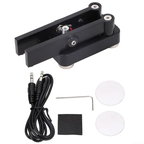 Fauhapyway Magnetfuß Dual Paddel für Morsecode Telegraph Key CW Keyer für Kurzwellenradio mit einstellbarem Kontaktabstand von Fauhapyway