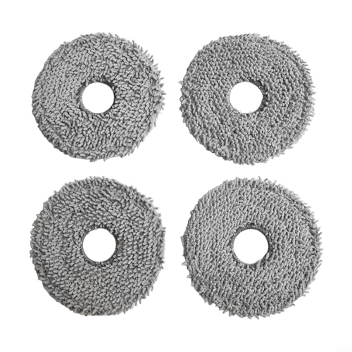 Fauhapyway Mikrofaser-Wischmopp-Pads Ersatz-Set für MOVA P10 Pro Ultra Roboter-Staubsauger mit Design (4 Stück) von Fauhapyway