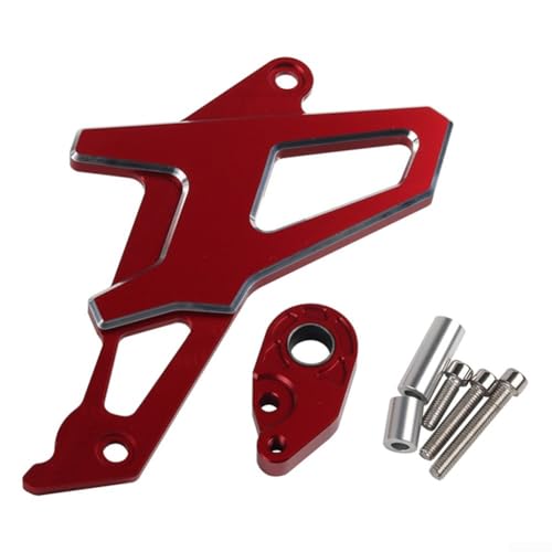 Fauhapyway Motorrad Vorderradabdeckung Verstellbare Getriebeschutzabdeckung Kettenschutz für CRF250L 2012-2018 Rot Schwarz Blau (Rot) von Fauhapyway