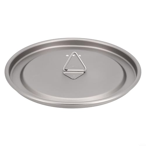 Fauhapyway Outdoor Camping Tasse Deckel Tasse Abdeckung mit Griff für Wasserkocher Topf Wandern Kochgeschirr 80 mm 95 mm 120 mm leicht schmutzdicht grau (120 mm) von Fauhapyway