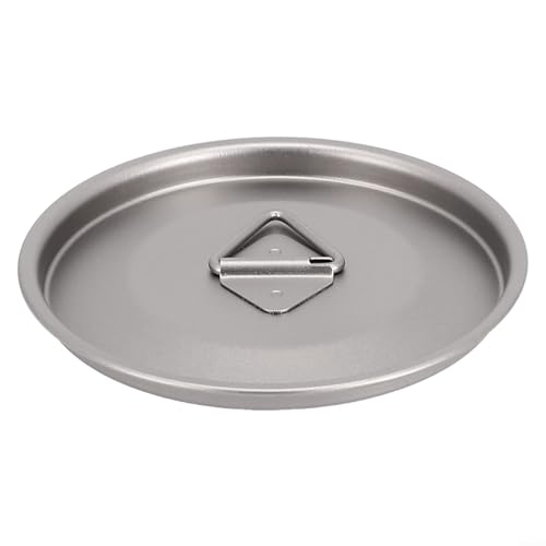 Fauhapyway Outdoor Camping Tasse Deckel Tasse Abdeckung mit Griff für Wasserkocher Topf Wandern Kochgeschirr 80 mm 95 mm 120 mm leicht schmutzdicht grau (80 mm) von Fauhapyway