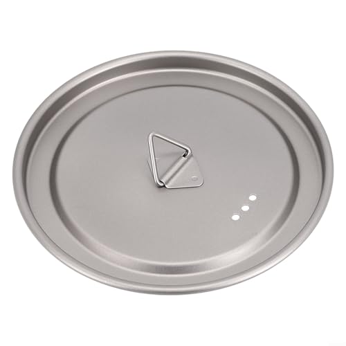 Fauhapyway Outdoor Camping Tasse Deckel Tasse Abdeckung mit Griff für Wasserkocher Topf Wandern Kochgeschirr 80 mm 95 mm 120 mm leicht schmutzdicht grau (95 mm) von Fauhapyway