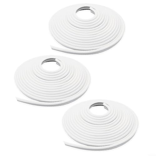 Fauhapyway Pool Liner Lock T-Form Design, 36,6 m Schwimmbad-Kantenschutzleiste mit Widerhaken für oberirdische Pools, weiß (3 Stück) von Fauhapyway