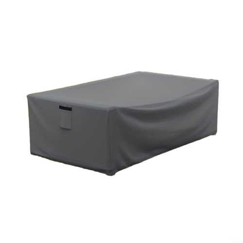 Fauhapyway Rechteckige Tischdecke, winddicht, Rattan-Gartenmöbel-Abdeckungen, Oxford-Stoff, Schutz für Couchtisch von Fauhapyway