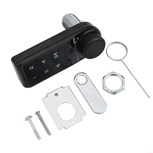 Fauhapyway Schrankriegelschloss, digitale Tastatur, elektronischer Touch-Code, Sicherheit, 4–15-stelliges Passwort, ABS, schwarz, für Heimbüro (30 mm) von Fauhapyway