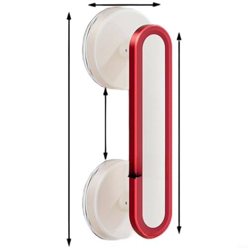 Fauhapyway Schranktürgriff Saugnapf Schranktürgriff ohne Bohren ABS Schubladenknauf für Glas Kühlschrank Fenster Schieben (A) von Fauhapyway