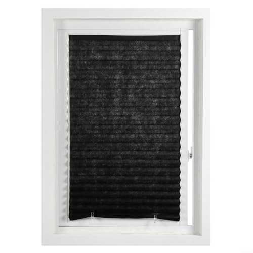 Fauhapyway Self Pleated Rollos Blackout Curtains For Window Balcony Sunshade Heat Insulation No Drilling Required(60 * 180cm) von Fauhapyway