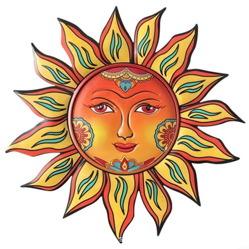 Fauhapyway Sonnenblumen-Wanddekoration, Metall, Sonnenblumenkunst, dekoratives Hängeschild, Eisen, Garten, Outdoor, Innenbereich, Terrasse, Zaun, Zuhause, Büro, 34 x 34 cm Fauhapyway Sonnenblumen-Wanddekoration, Metall, Sonnenblumenkunst, dekoratives Hängeschild, Eisen, Garten, Outdoor, Innenbereich, Terrasse, Zaun, Zuhause, Büro, 34 x 34 cm von Fauhapyway