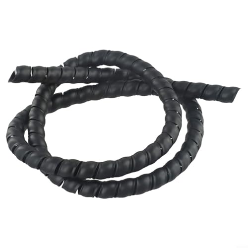Fauhapyway Spiralgewickelter Drahtschutzschlauch, 1 m, PP, Kabelmanagementrohr, Werkstatt, flexibel, schwer entflammbar, elektrische Hydraulikschläuche (D12 mm) von Fauhapyway