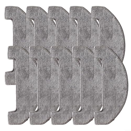 Fauhapyway Staubsauger-Mopp-Tuch-Set, Mikrofaser-Wischtuch, Ersatzteile, Bodenreinigung für Monsga MS1 MAX Roboter-Staubsauger (10 Stück) von Fauhapyway