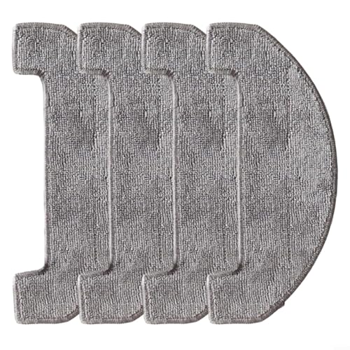Fauhapyway Staubsauger-Mopp-Tuch-Set, Mikrofaser-Wischtuch, Ersatzteile, Bodenreinigung für Monsga MS1 MAX Roboter-Staubsauger (4 Stück) von Fauhapyway