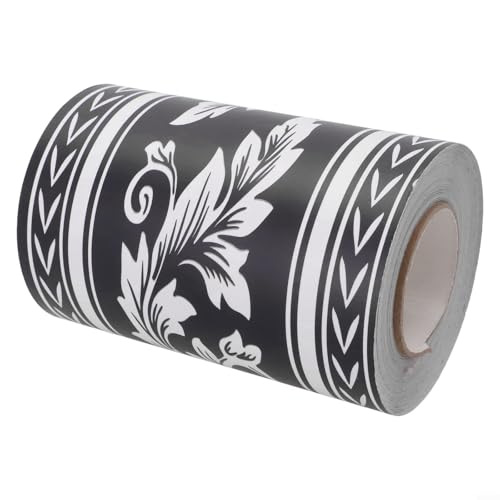 Fauhapyway Tapete Selbstklebend PVC Wandbordüre Aufkleber 20M Länge Sockelleiste Wasserdicht Öldicht Geräuschreduzierung Wohnzimmer (B) von Fauhapyway