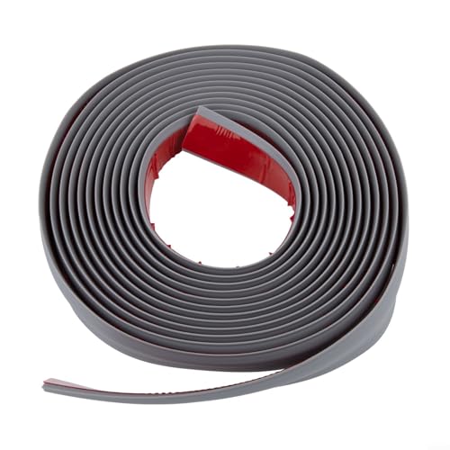 Fauhapyway Teppich-zu-Fliesen-Übergangsstreifen, TPE, nahtloser Bodenkantenschutz, Abdeckleiste für 10 mm dicke Bodenbeläge, Fliesen-Übergangsstreifen (hellgrau, 6 m) von Fauhapyway