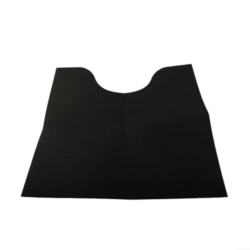 Fauhapyway Töpfchentrainingsmatte, Gummi-Filz, runde Form, saugfähig, rutschfest, Badteppich mit U-Design, für Jungen, Schutz dunkelgrau (61 x 65 cm) von Fauhapyway
