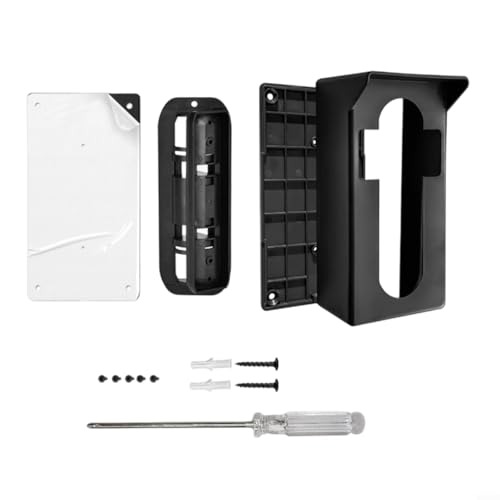 Fauhapyway Torklingel-Halterung, Video-Türklingel-Halterung, drehbarer Betrachtungswinkel, ABS-Außenhalterung für nach innen öffnende Türen von Fauhapyway