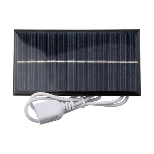 Fauhapyway Tragbares 3W 6V Solarpanel Ladegerät mit USB-Ausgang für Außenbeleuchtung Gartenleuchte Handy Kleiner Motor Powerbank von Fauhapyway