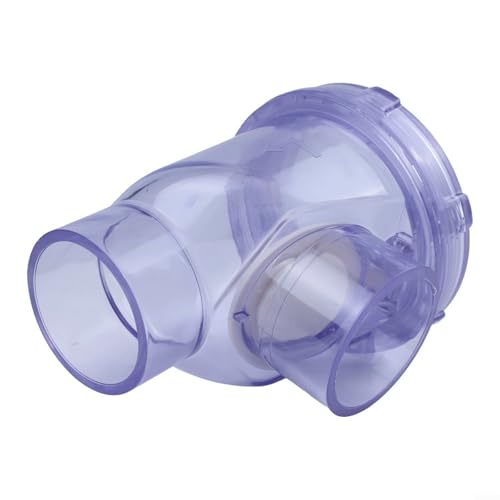 Fauhapyway Transparentes PVC-Rückschlagventil Rückflussverhinderungsventil für Hausabwassersystem Drainage Rohr 50 mm horizontal und vertikal (B) von Fauhapyway