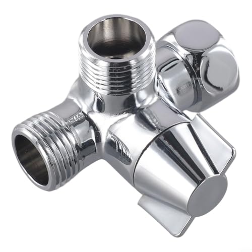 Fauhapyway Wasserhahn-Verteiler, 3-Wege-Wasserhahn-Umstellventil, T-Adapter mit 180-Grad-Rotationsdesign, 1,27 cm Gewinde Schlauchumsteller Fauhapyway Wasserhahn-Verteiler, 3-Wege-Wasserhahn-Umstellventil, T-Adapter mit 180-Grad-Rotationsdesign, 1,27 cm Gewinde Schlauchumsteller von Fauhapyway